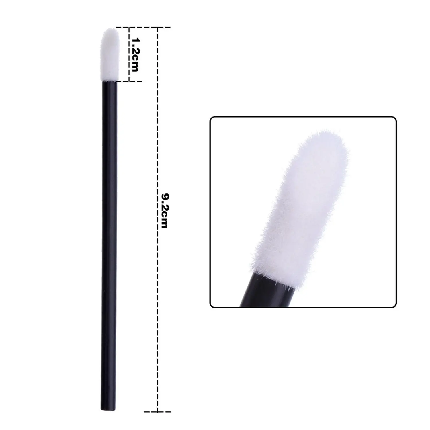 500/1000 unidades de pincéis descartáveis para lábios, conjunto de pincéis de maquiagem, delineador labial, batom, pincel labial, ferramentas de maquiagem