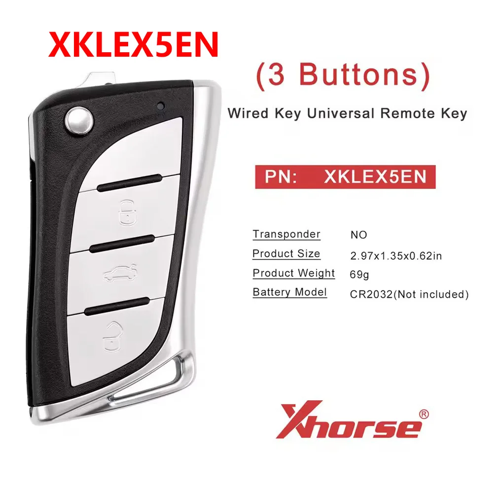 

1 Pieces XHORSE XKLEX5EN for Lexus 2nd Generation Smart Key Universal Remote Key