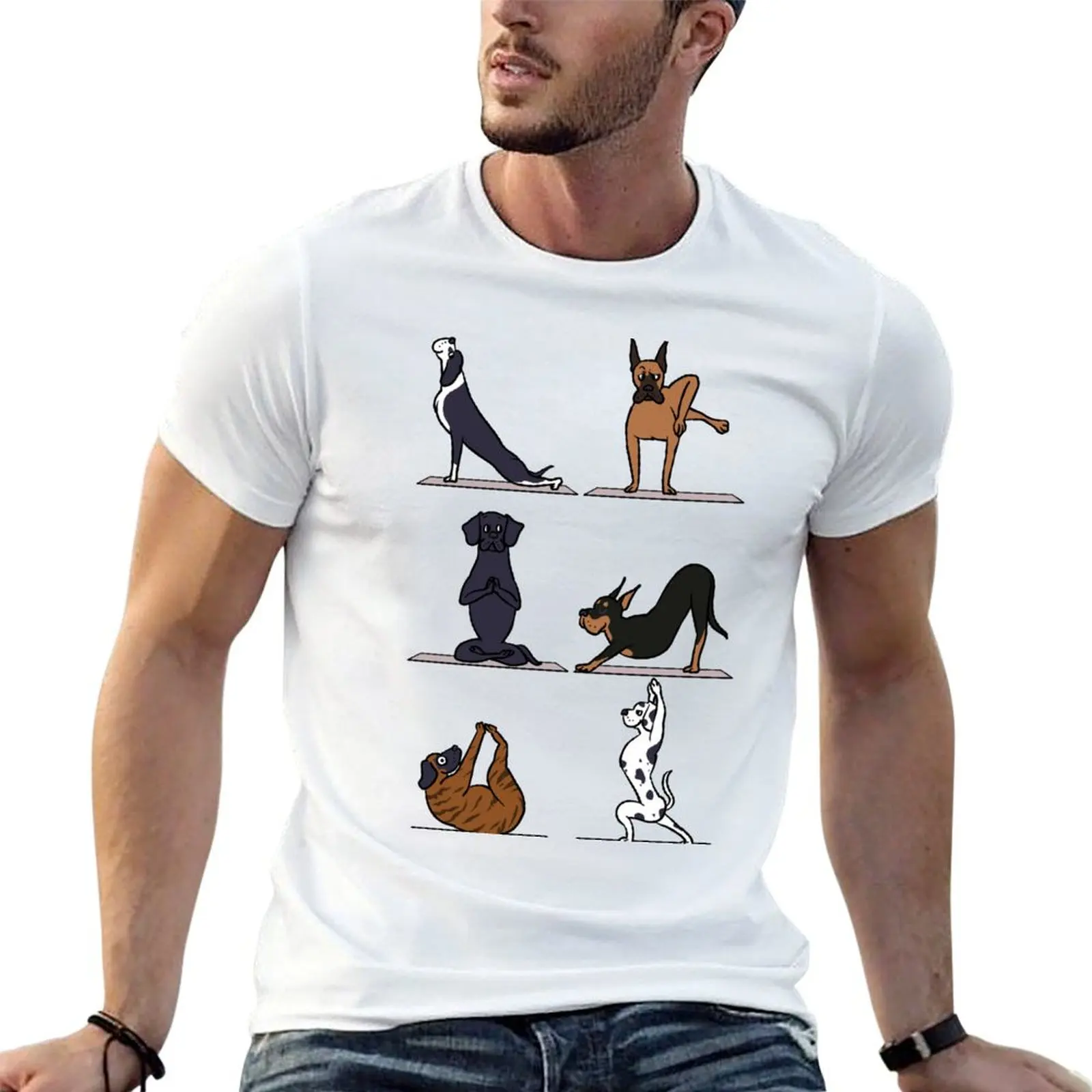 

Great Dane Yoga T-Shirt graphic t shirts for man black cotton t-shirt plain for man package T-Shirt