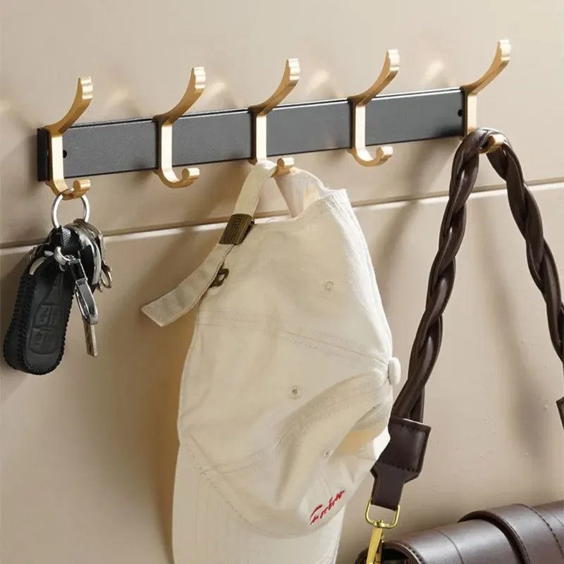 Punch-free Door Behind Hook Storage Wall Hanging Clothes Hanger Hook Coat no Drill Bedroom Organizer Storage Accessories