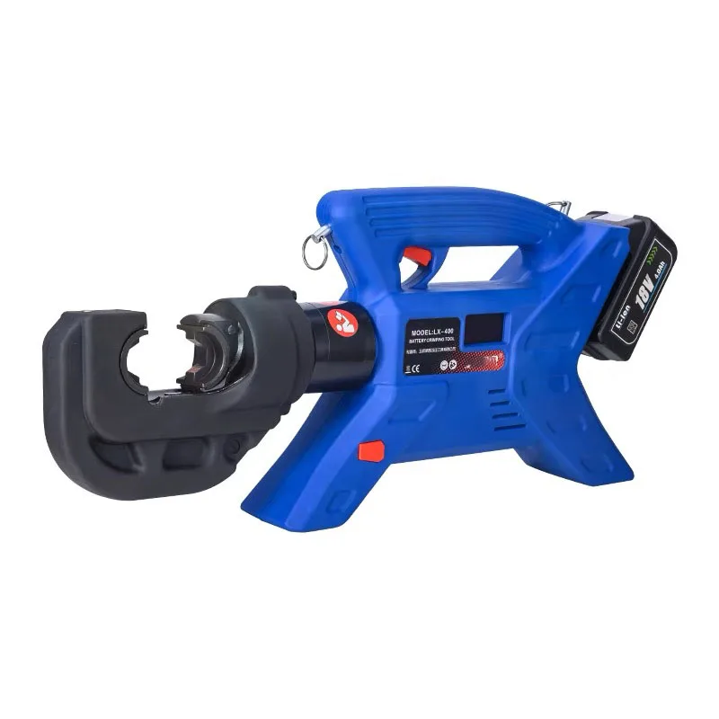 Lx-300/400 120Kn Electric Hydraulic Pliers 85C Copper Aluminum Terminal Crimping Rechargeable Lithium Battery Cable Cutter