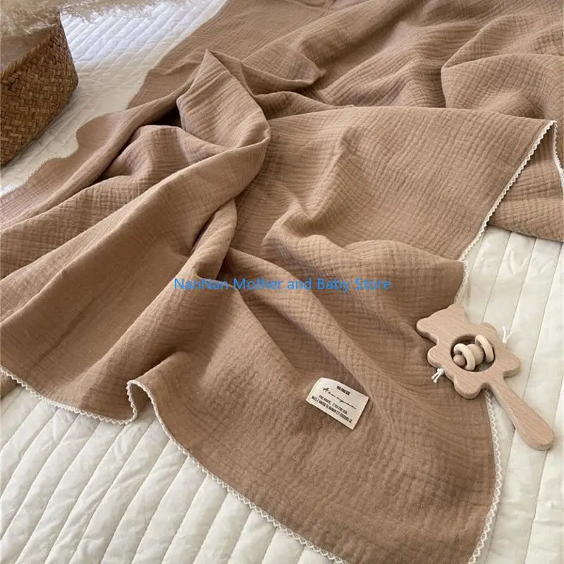 

Baby Bath Towel Absorbent Double Layers Soft Cotton Muslin SwaddleBlankets Quilt Children Infant SwaddleWraps