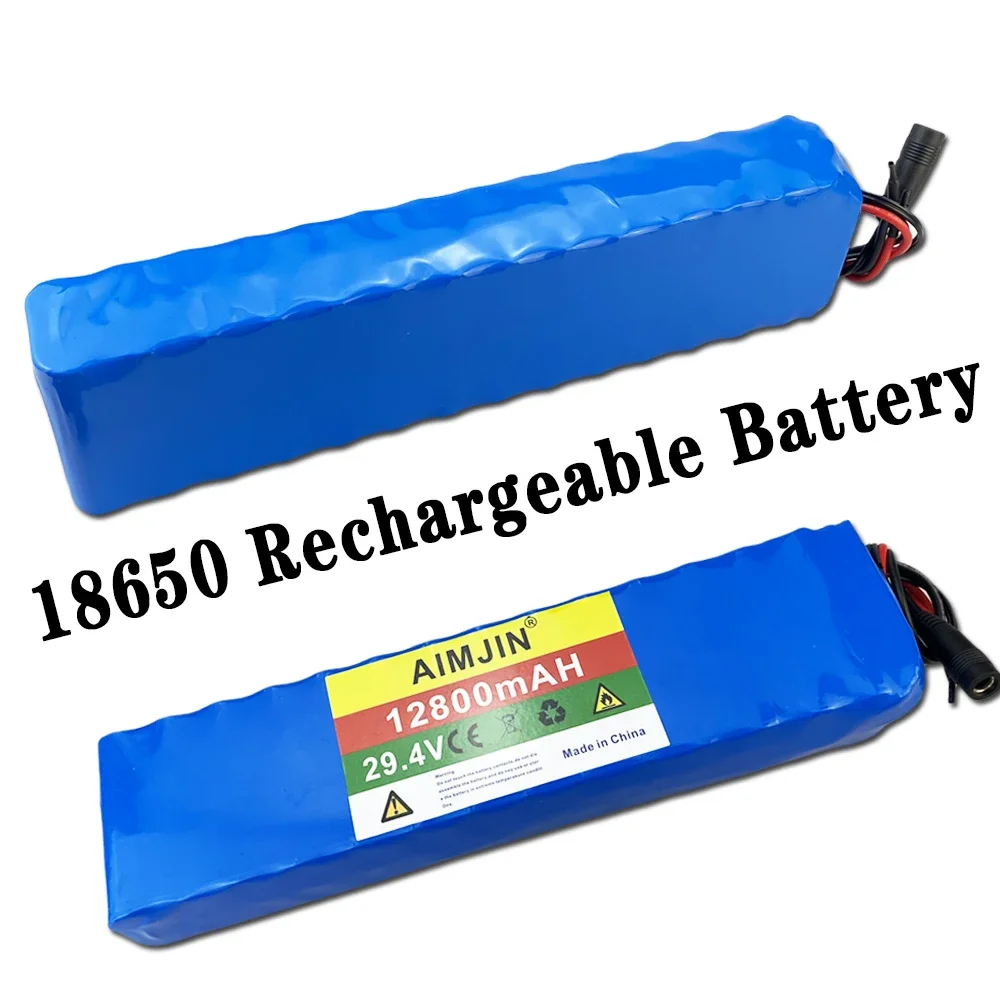 29.4V 12800mah 18650 lithium-ion rechargeable battery pack, large capacity 7S4P for 24V electric wheelchairs