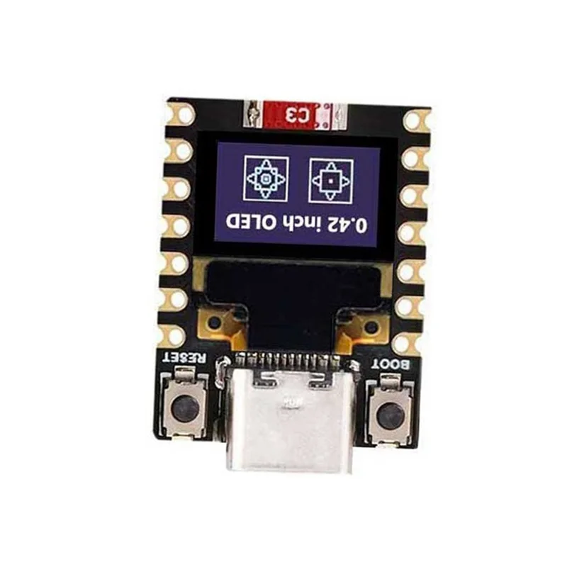 Mini Development Board ESP32 C6 Development Board Support 2.4Ghz Wifi And Bluetooth With 0.42-Inch OLED Display-Y47A