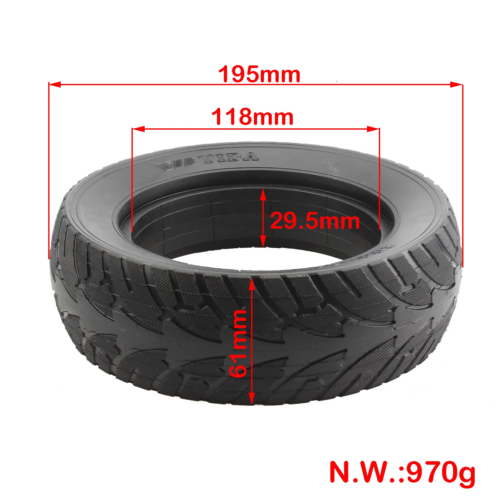 200x60 Solid Tire Explosion-proof Tire for INOKIM Light MACURY for Zero 8 Electric Scooter 8 inch Electric Scooter Tyre Parts view 2