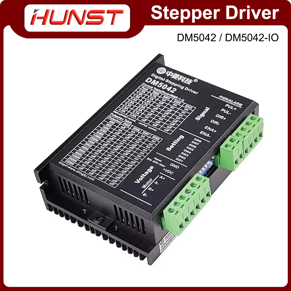 HUNST DM5042 وDM5042-IO سائقي منظم سرعة محرك متدرج ثنائي الطور مناسب للمحركات