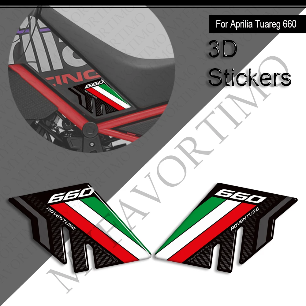 For Aprilia Tuareg 660 RALLY Tank Pad Cap Grips Gas Fuel Kit Knee Stickers Decals Bike Protection Adventure 2022 - 2026