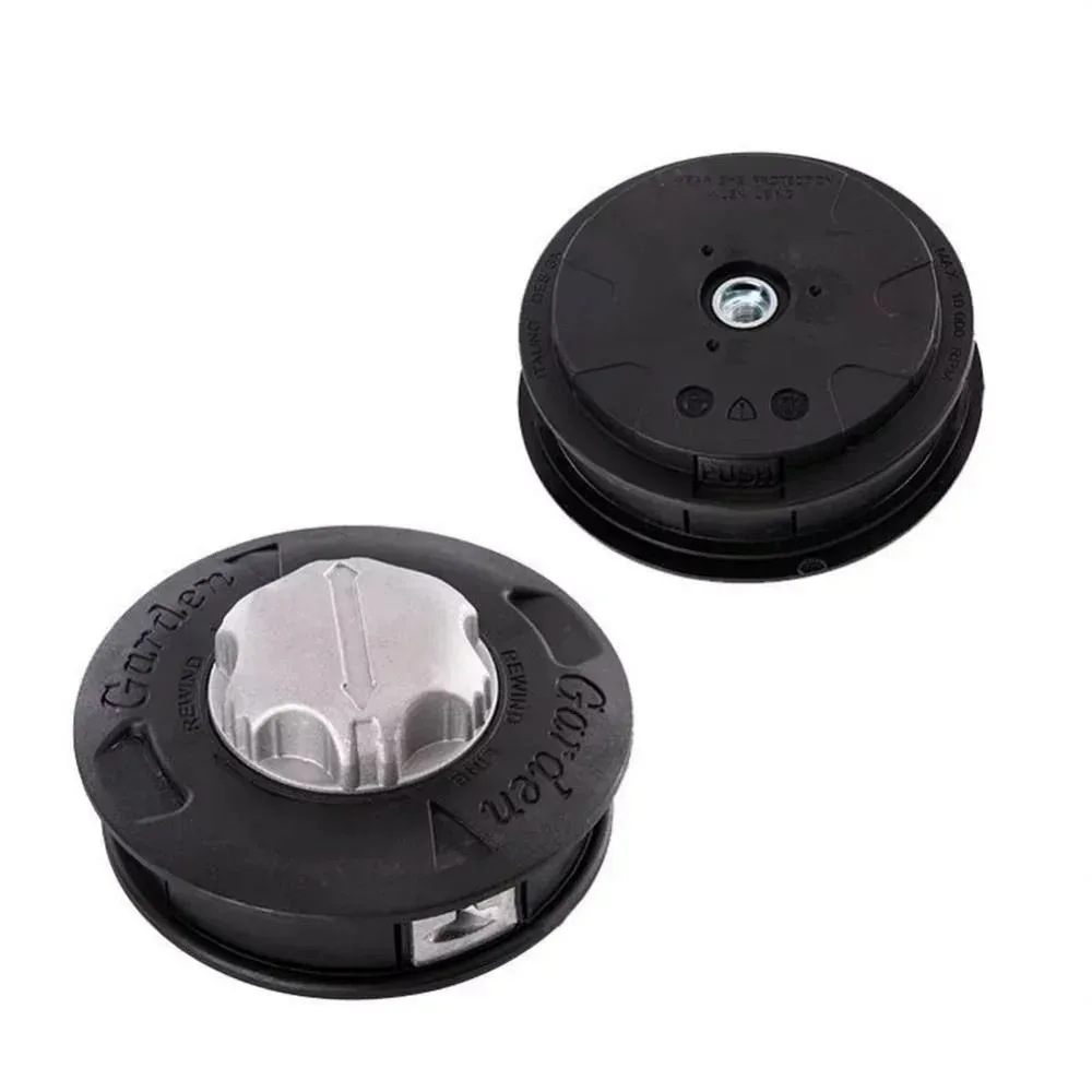 Heavy Duty Nylon Aluminum Trimmer Head Bump Spool 2 Lines M10 Universal Fit for Grass Trimmer Brush Cutter Garden Lawn Tools