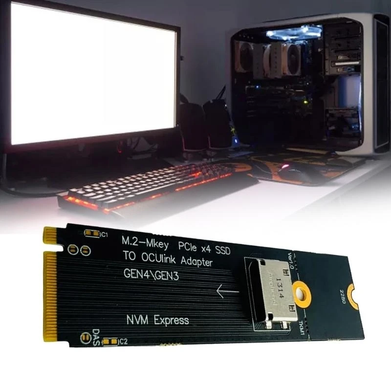 2.5in NVME U.2 SSD a M.2 NVME M Adattatore chiave per 2,5 pollici NVME U.2 (SFF 8639) SSD