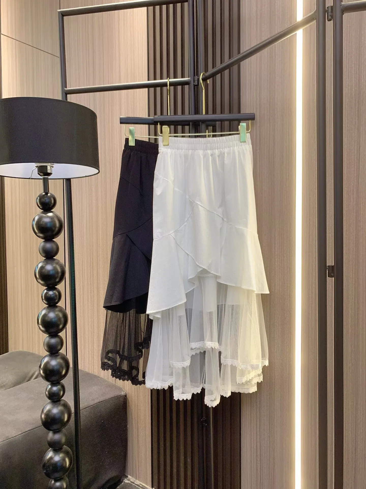 

2024 Summer New Women's Contrast Panel Half Skirt