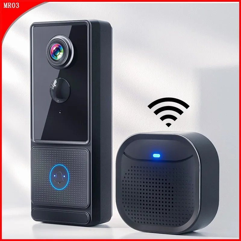 

MR03 Smart Wireless Video Doorbell Standard Dingdong Machine Rechargeable 2K Low Power Wireless Network Anti-Demolition Alarm