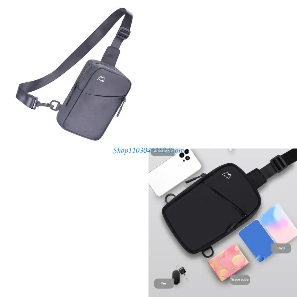 

Дышащая сумка для грудной клетки с несколькими секциями для хранения для мужчин