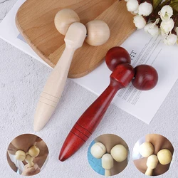 Wooden Eye Face Roller Health Care Massager Primary Wood Slimming Relaxing Neck