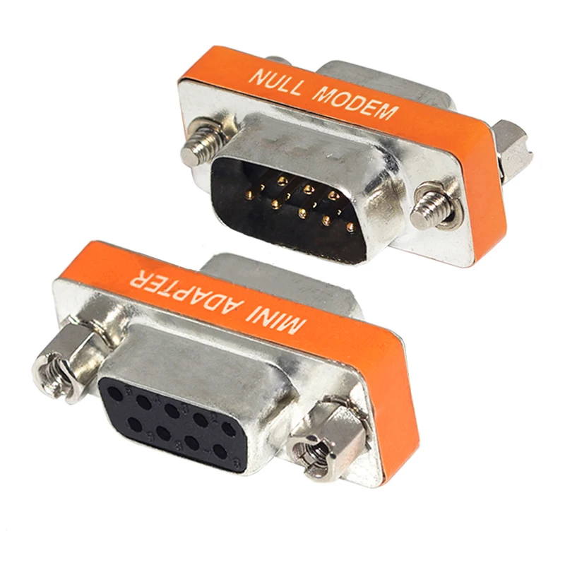 DB9 9Pin Male to Female/Male to Male/Female to Female/ Mini Gender Changer Adapter RS232 Serial plug Com Connector