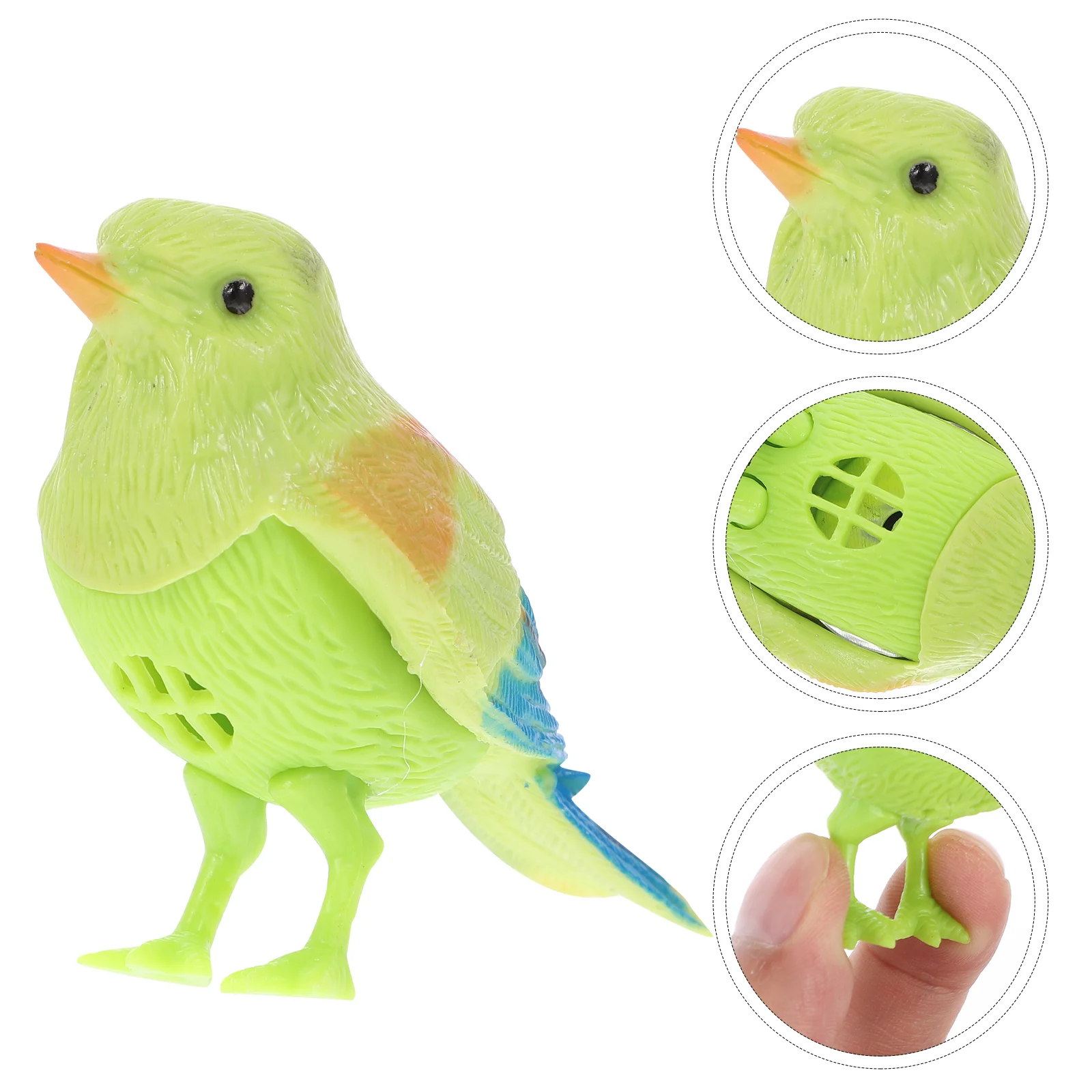 

7 Pcs Voice-Controlled Bird Artificial Birds Decoration Sound Simulation Chirping Little Toy