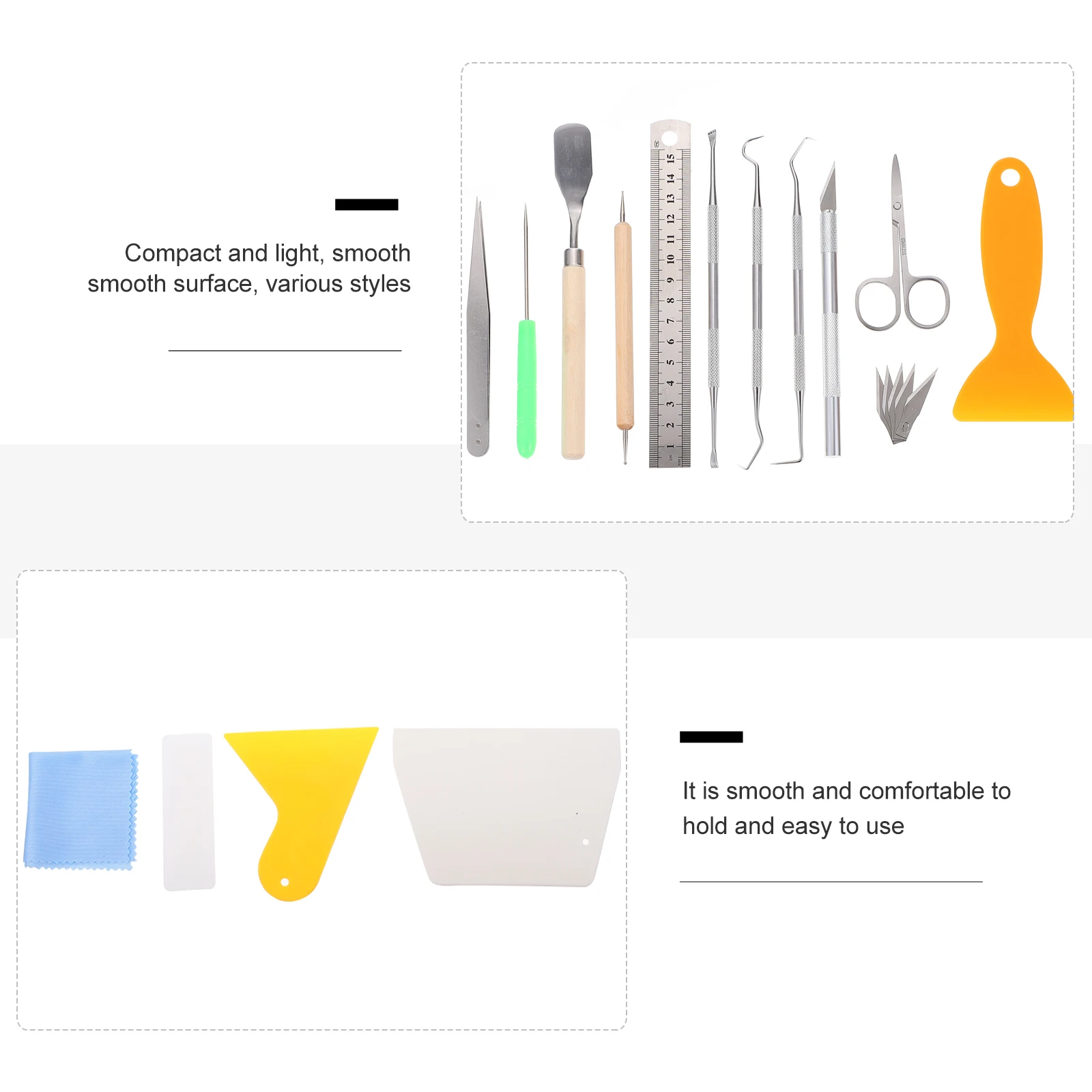 

21pcs Vinyl Weeding Tool Precision Carving Craft Making DIY H made Hobby Knives Set Oxford Cloth Plastic Alloy Scissors