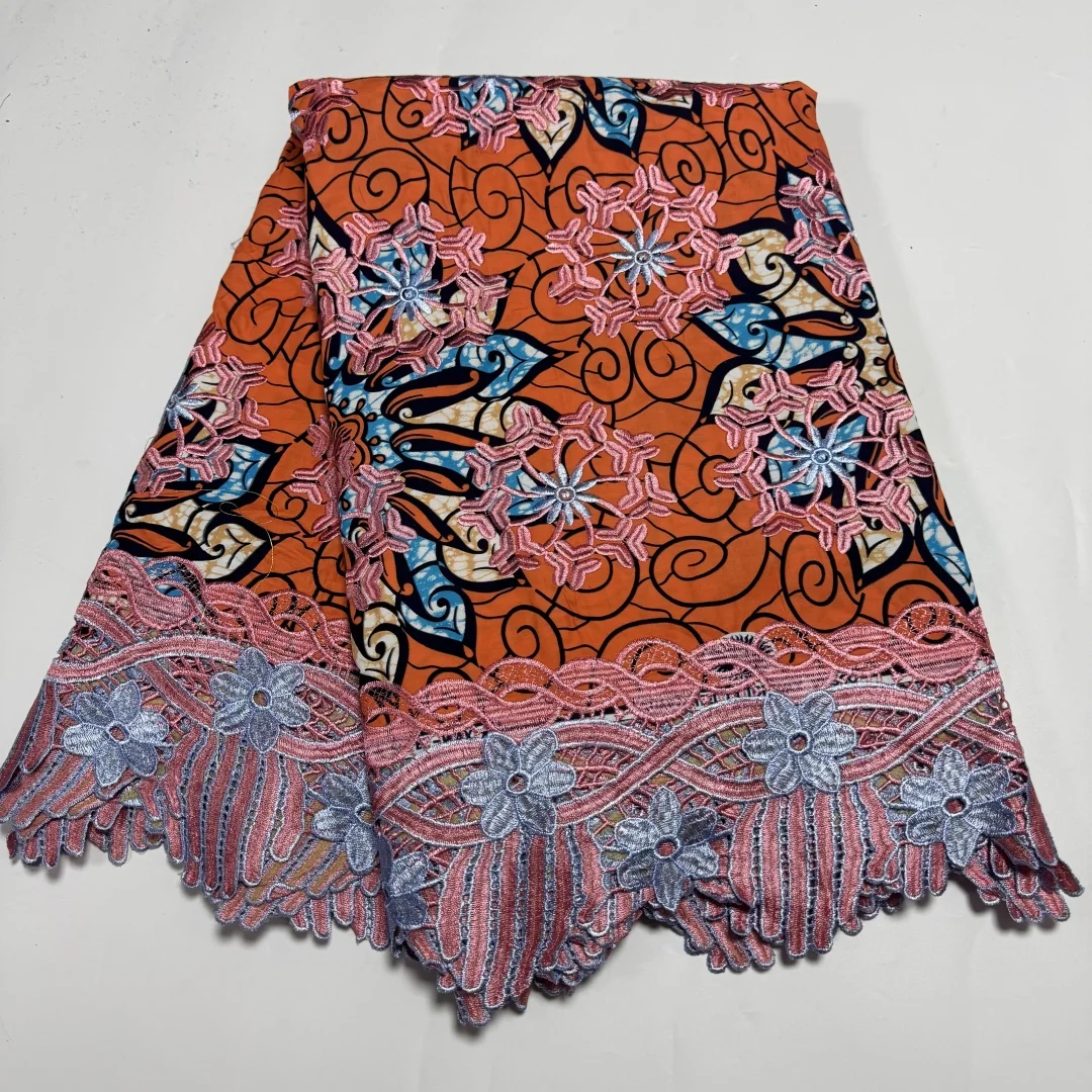 2025 النيجيري لامعة الدانتيل الشمع طباعة الأقمشة الأفريقية عالية الجودة ل خليط نمط جديد النسيج للملابس ديكور المنزل TS11 #3