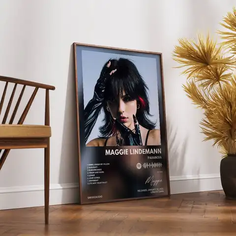 Maggie Lindemann Paranoia Poster Self-adhesive Art Waterproof Paper Sticker Coffee House Bar Room