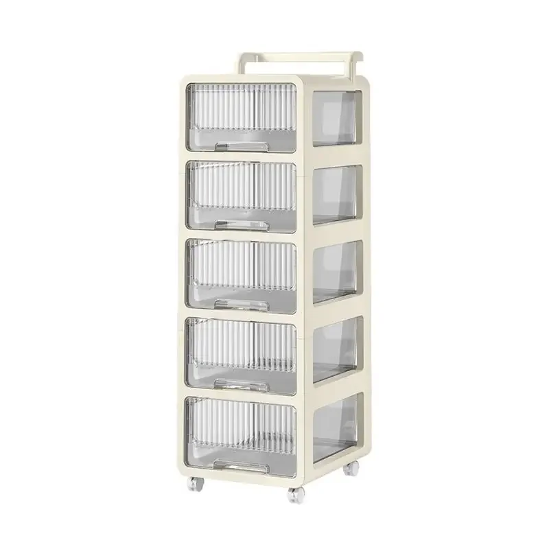 Multi Layer Storage Rack Truck, Household Portable Organization Racks, Uso para Brinquedos Snacks Livros e Produtos para Bebês