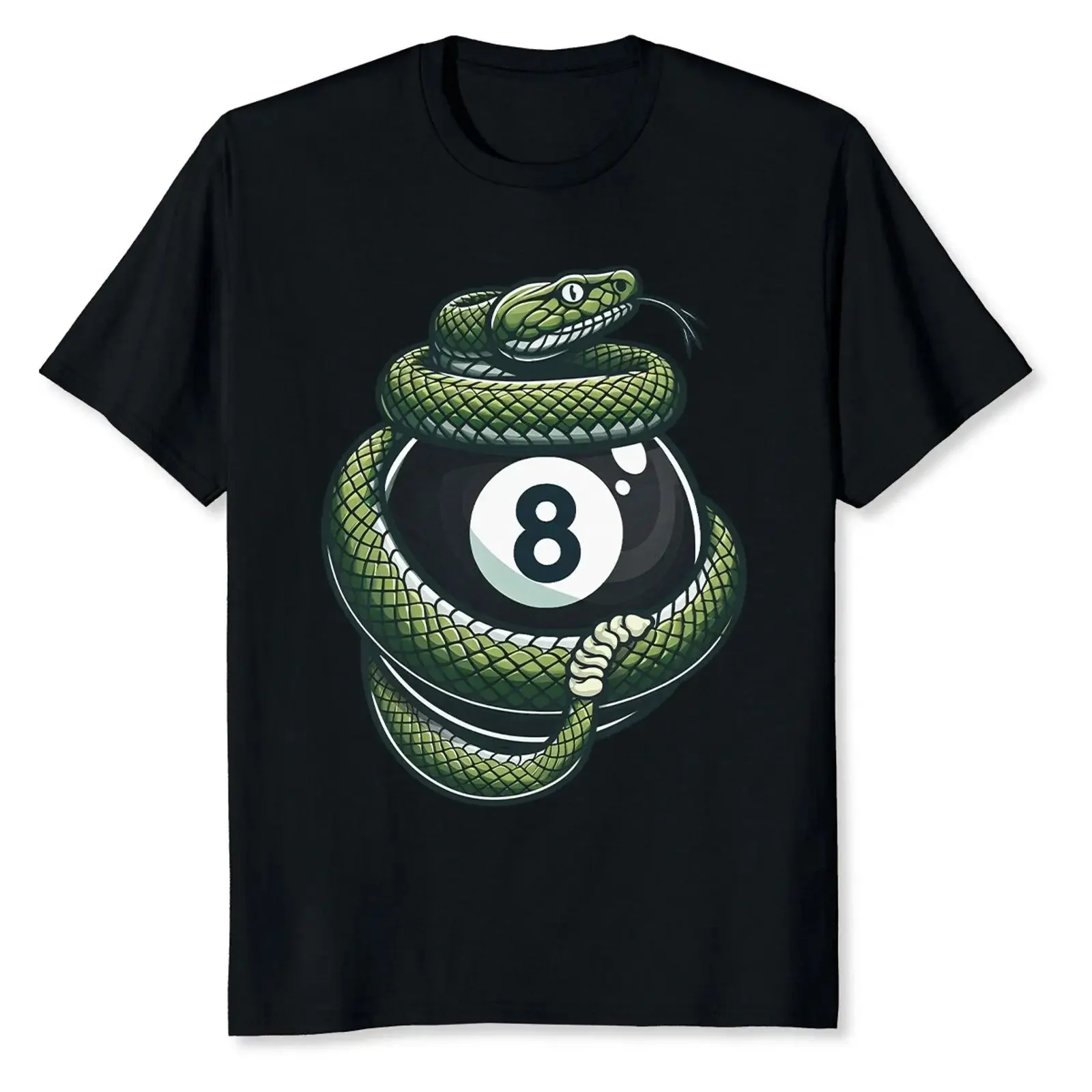 NEW LIMITED Snake Pool 8 Ball Billiards Cool Design Best Idea T Shirt S 3XL vintage Washed homme designer clothes Stretched