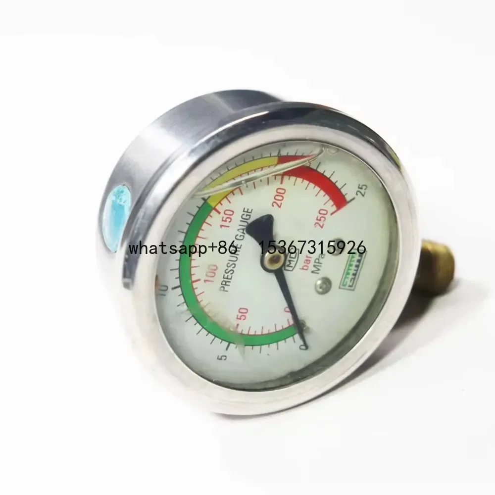 Pressure gauge radial Y100 pressure vessel/gas storage tank dedicated dual color dial 0-1.6 bar