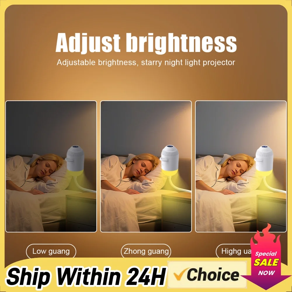 Starry Sky Night Light Projector USB Powered Space Galaxy Lamp Projector 360 Degree Rotating Design for Car Home Decoration