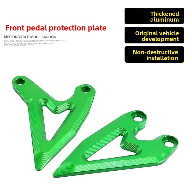 

Подходит для аксессуаров для модификации Kawasaki NINJA500, защитная декоративная накладка на переднюю педаль, предотвращающая ожоги.