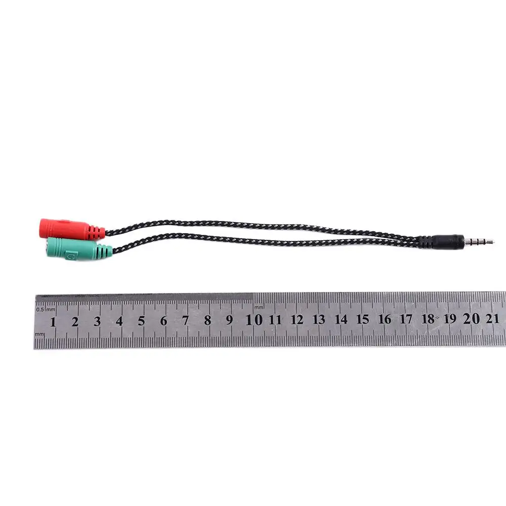 

Cable 2 In 1 3.5mm Female Mic Audio Cable Headset To 2 Jack 3.5mm Male Cable Adapter Cable Converter AUX Cable Y Splitter Cable