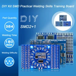 SMD Advanced Full Patch Welding Practice Board Electronic Components SMT Skills Training PCB Welding Practice Kit