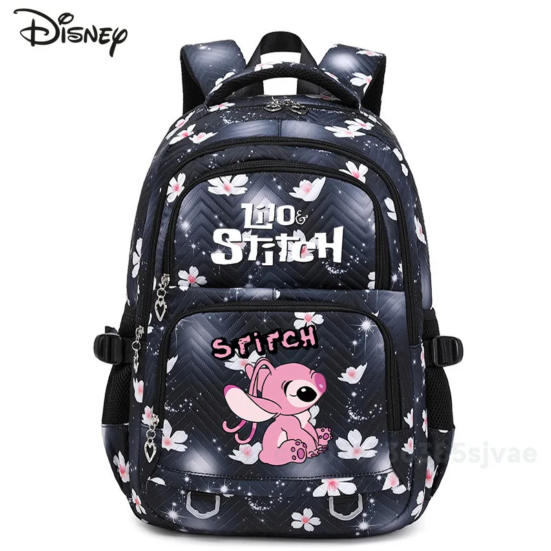Disney Stitch 2025 New Student Backpack Fashion High Quality Girl Backpack Cartoon Versatile Large Capacity School Backpack