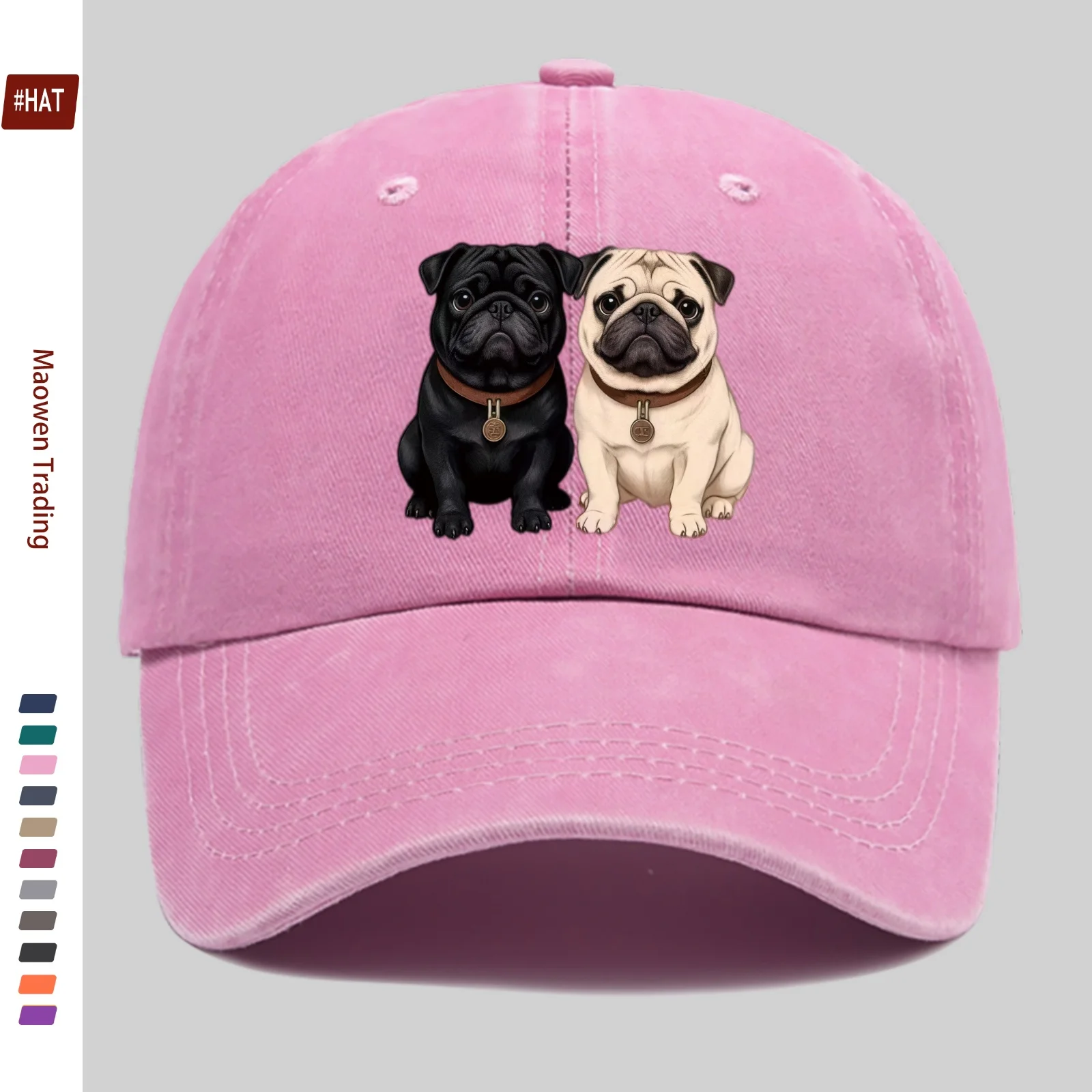 1pc Cute Beagle Print, Baseball Cap with Cute Pattern Print 