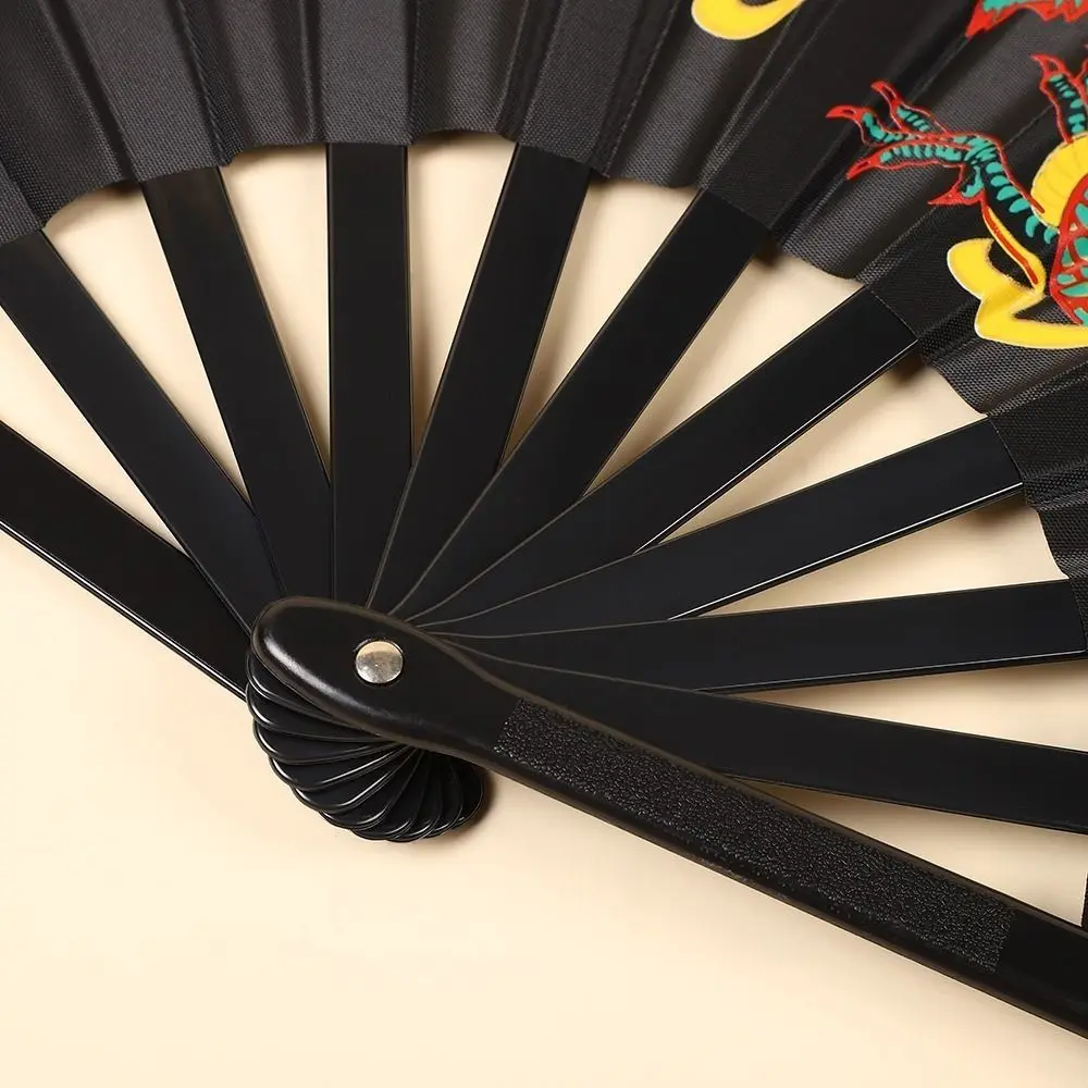 

33cm Chinese Tai Chi Yoga Fan Plastic Bone 10 Colors Kung Fu Fan Ancient Style Fan Chinoiserie Gift Wedding Party Decor