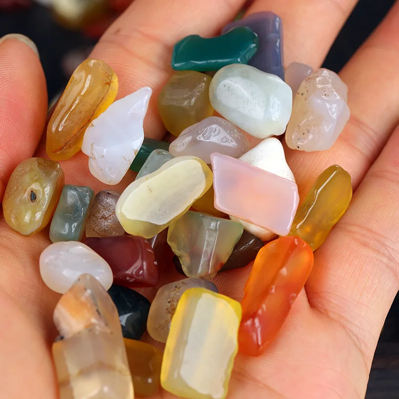 7 Gemstones Natural Mixed Bulk for Mandala Offering Buddhist Altar Colorful Stones