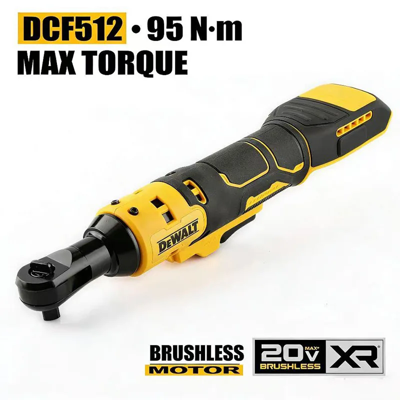 

DEWALT 20V MAX Brushless Right Angle Wrench 512 95Nm High Torque 2500RPM Cordless Tool for Car Maintenance Naked Tool