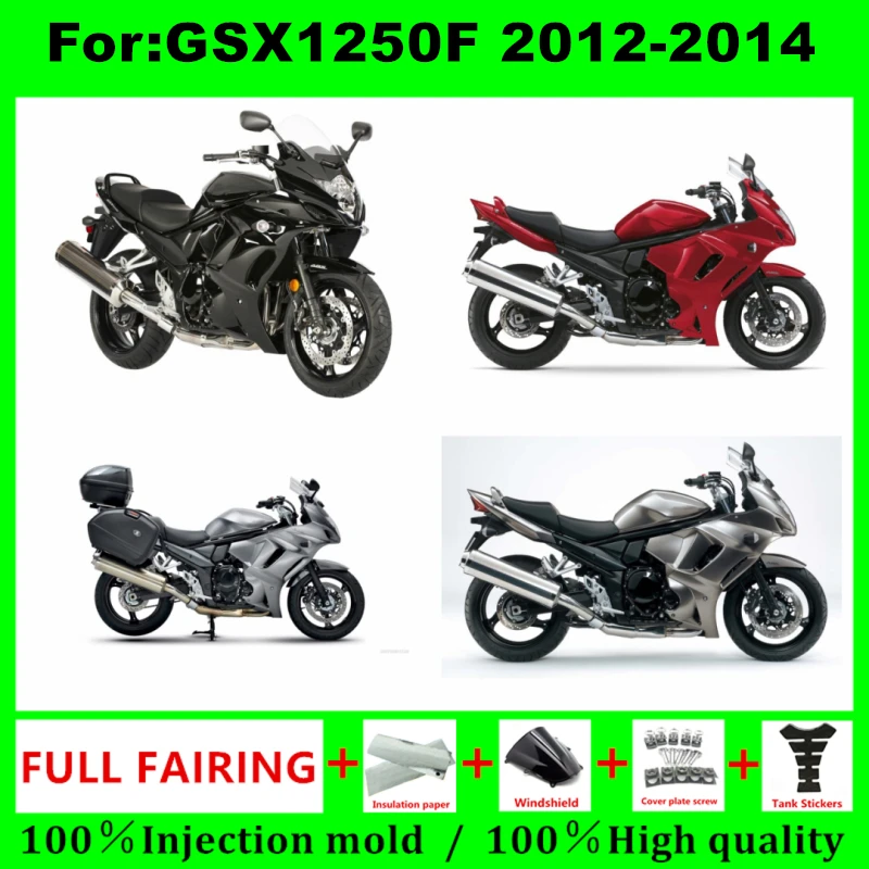 

Fit for Bandit GSX1250 FA 2010 - 2014 Motorcycle full Fairing Bodywork kits 2011 2012 2013 GSX 1250 1250f GSX1250F body kit