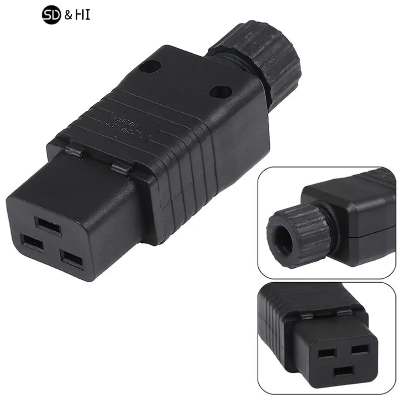 IEC 320 C19 AC socket,C19 female socket,IEC C19 plug,16A 110-250V plug socket