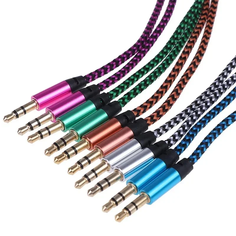 1/2/3pcs Male to Male Connected Cord 3.5 mm Adapter Earphone Stereo Audio Cable Digital Cables Cable Cord Adapter Aux Cable