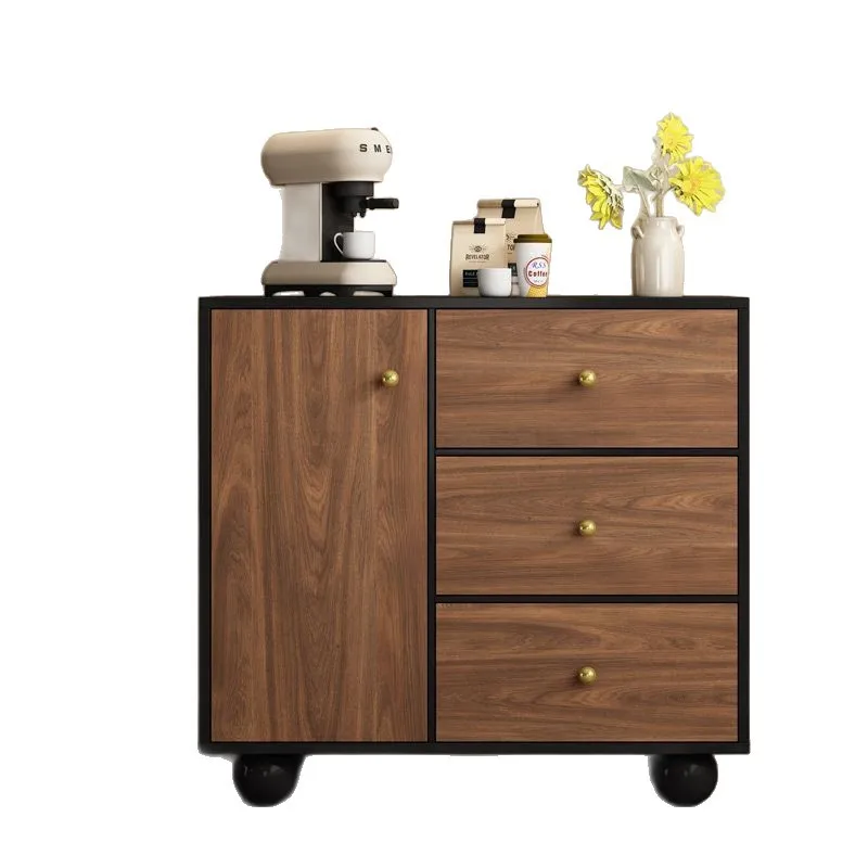 Chinese-style five-bucket drawer cabinet, bedroom locker, solid wood bedside cabinet, locker, vertical cabinet, drawer, antique