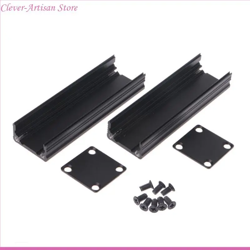 E06B New DIY Extruded Electronic Project Aluminum Enclosure for Case Black 80x25x25mm