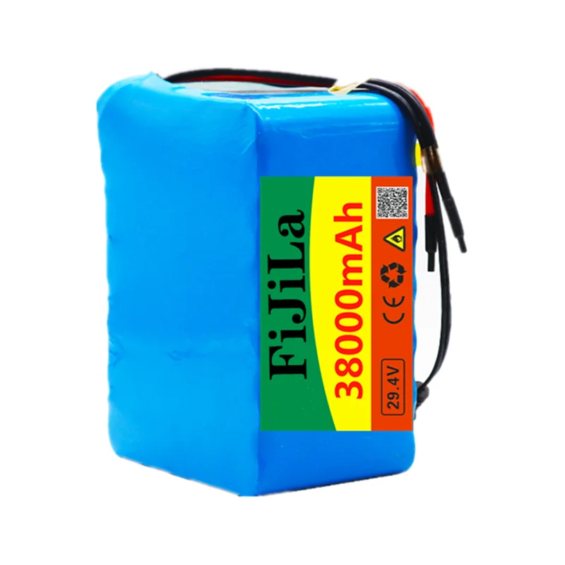 7S5P 24v 38Ah battery pack 500w 29.4V 38000mAh lithium ion battery for wheelchair electric bicycle pack with BMS + charger