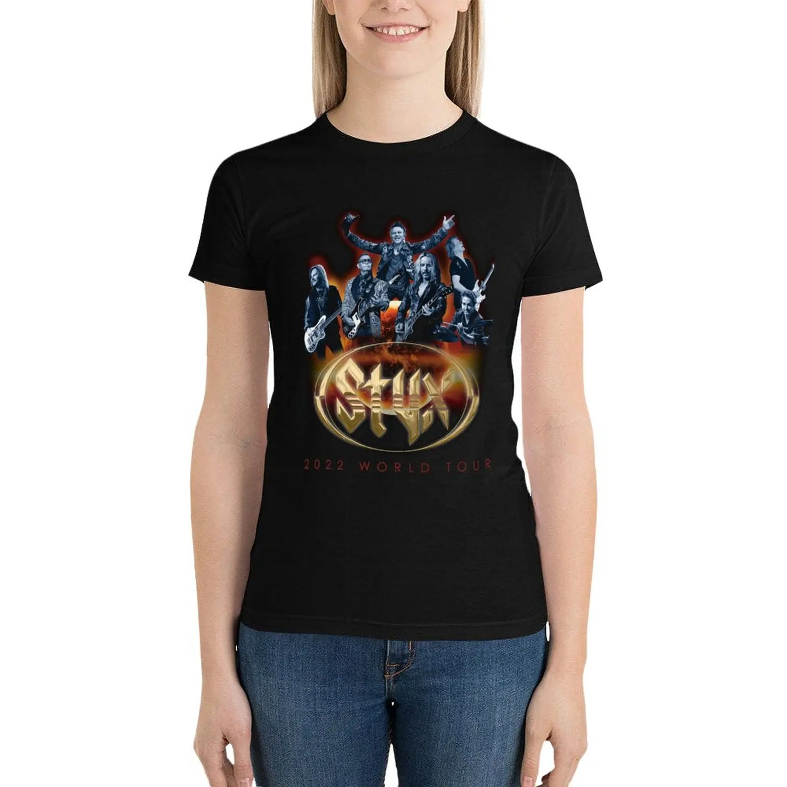 

2022 World Tour STYX T-Shirt tops lady clothes funny t shirts for Women