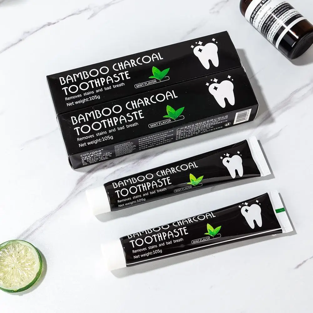 Bamboo Black Toothpaste Teeth Whitening Deep Clean Toothpaste Care Charcoal Products All-purpose Black The Whitening Teeth O3Q2