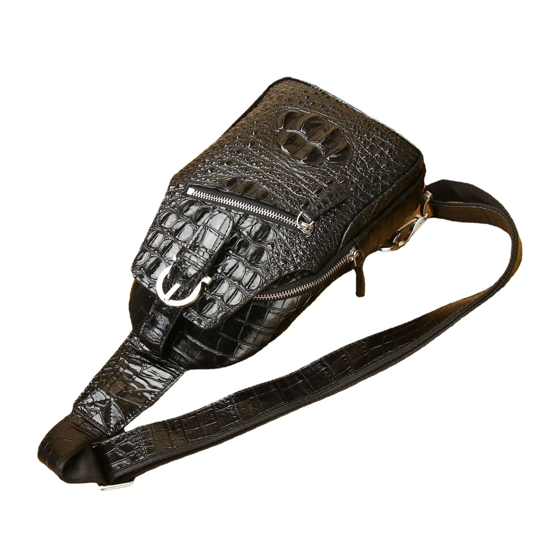 2027 New Fashion Genuine Leather Men Waist Packs Male Casual Chest Pack High Quality Boy Brand Design Chest Shoulder Package