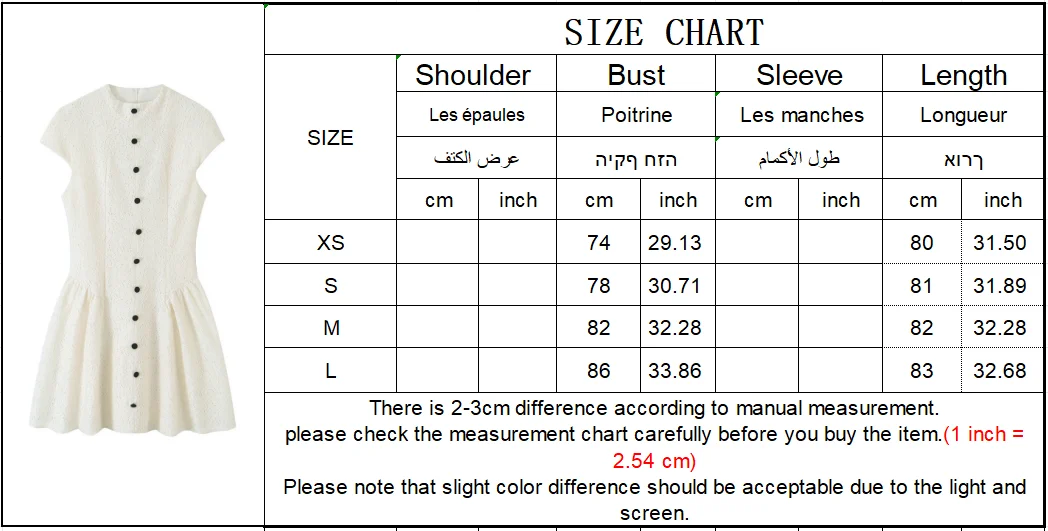 Elegantes Damen-Spitzen-Mini-A-Linien-Kleid, Modisches Lässiges Kurzarm-Kleid mit Knopfleiste, Süßes Damenkleid mit Rundhalsausschnitt in Unifarbe – Detail 1