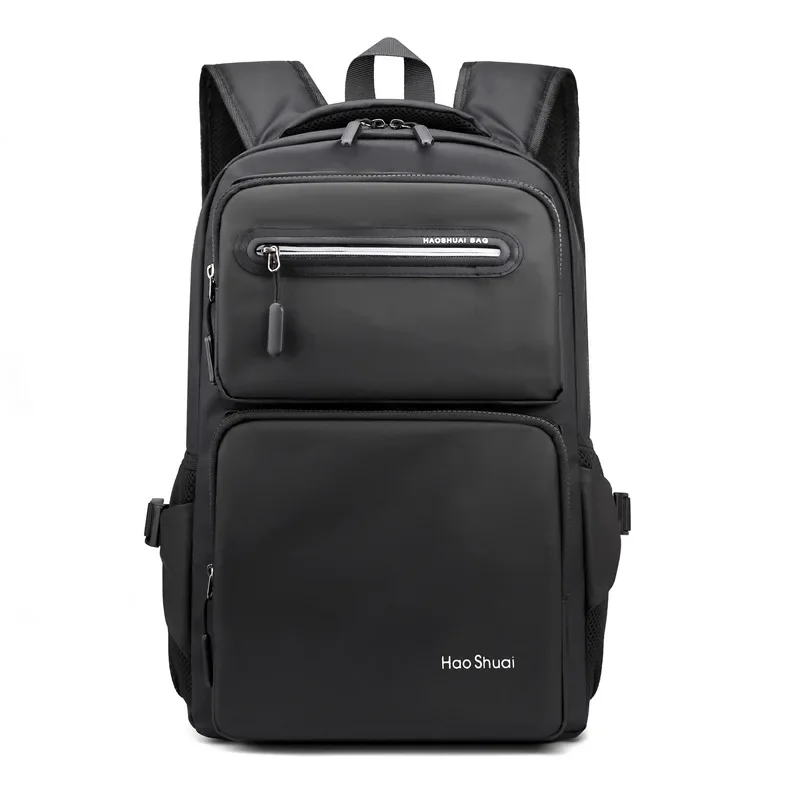 

Oxford Reflective Waterproof Black Men's Backpack for Men Women mochila negras knapsack High School Bags Teen College Boy Gril