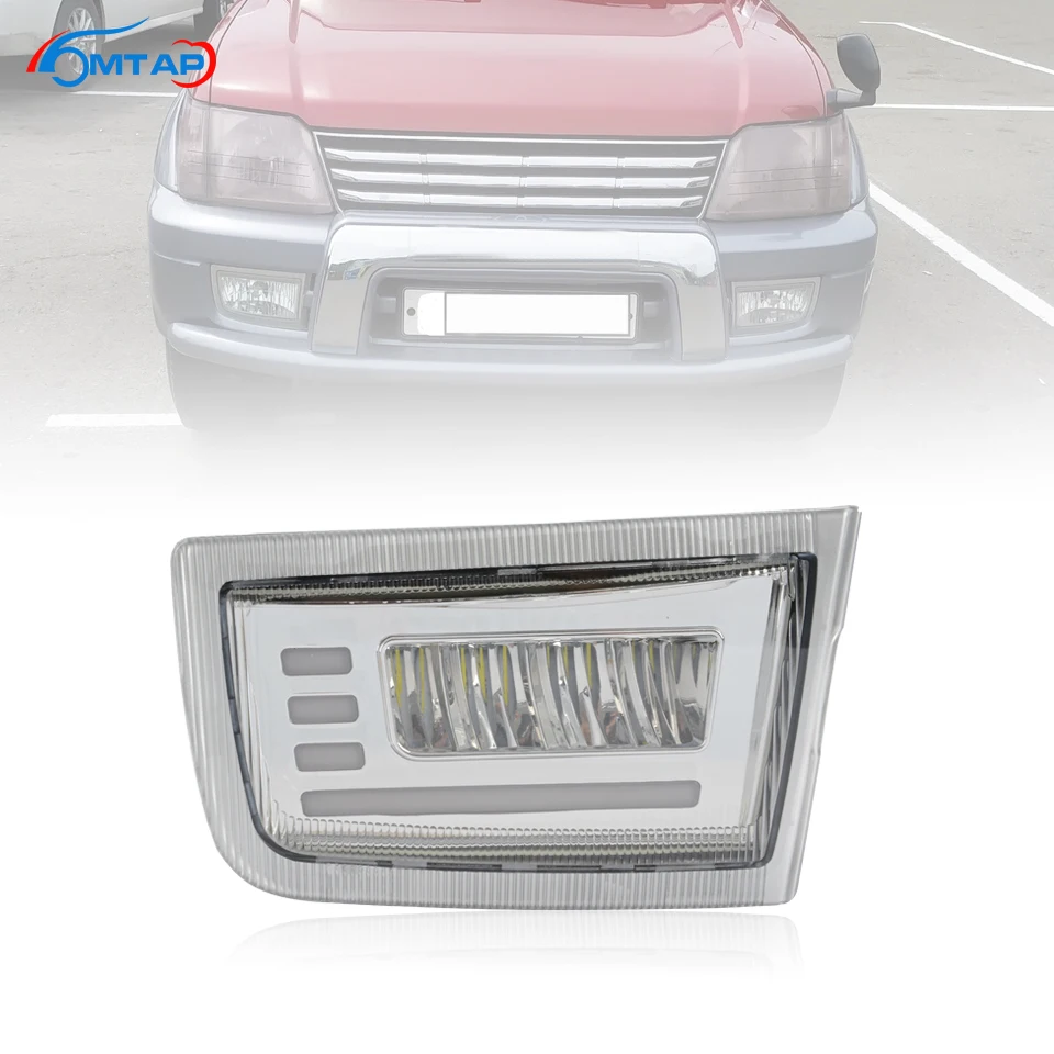 

MTAP Front Bumper Fog Light Anti-Fog Lamp For TOYOTA LAND CRUISER PRADO 90 FJ90 3400 1997-2002 LC90 Foglight LED Fog Light