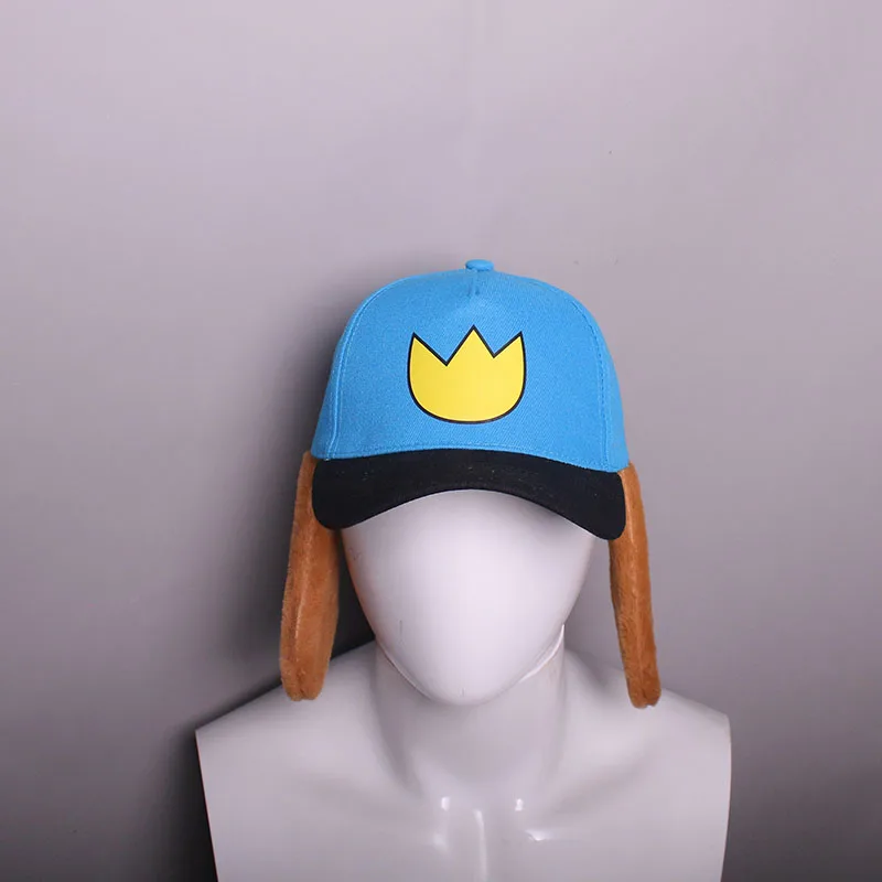 Cartoon Blue Fancy Detective Dog Hat Adjustable Police Officer Dog Cosplay For Women Man Accessories Baseball Cap Halloween Prop