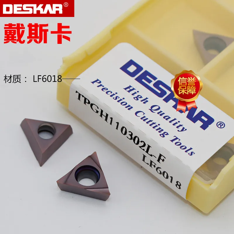 Deskar TBGH060102L TBGH060104L TPGH080204L TPGH090202L TPGH110302L TPGH110304L LF6018 Carbide Insert TBGH TPGH Inserts