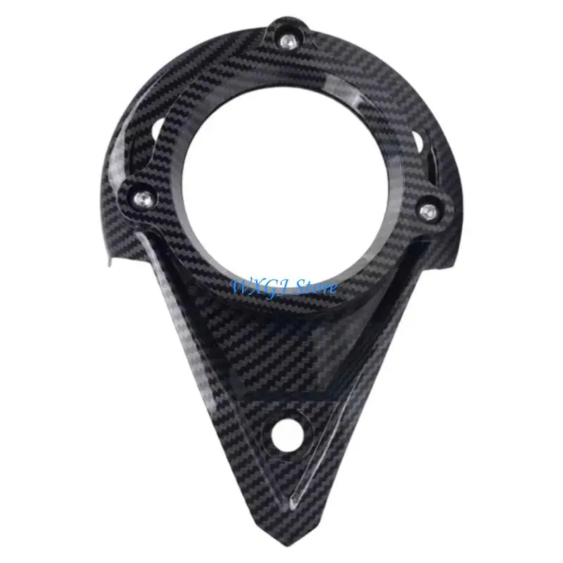 

37JE Adjustable Black ABS Motorcycle Pulley Cover Dust Proof Protective Guard Quick Install Design Enhanced Bike Aesthetics
