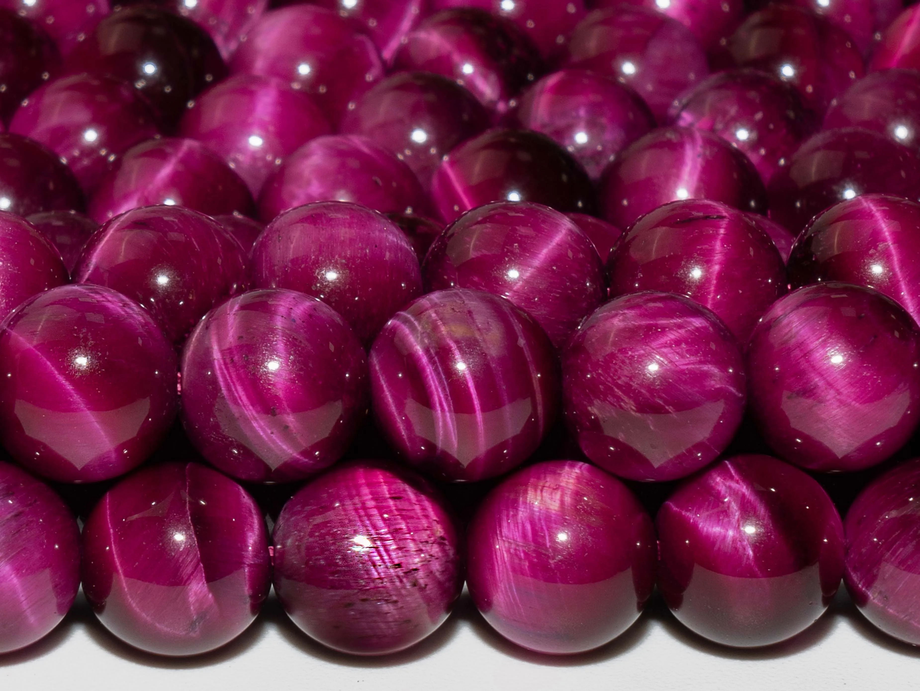 

Natural Stone Rose Red Tiger Eye Beads Gemstone Loose Beads Round Shape Size Options 4/6/8/10/12mmfor Jewelry Making